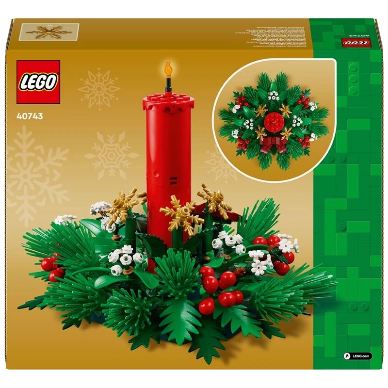 Constr lego christmas table decor 40743