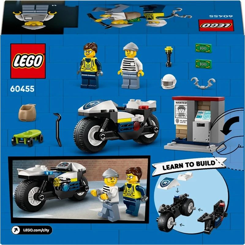 Toy constr lego police motorcycle 60455