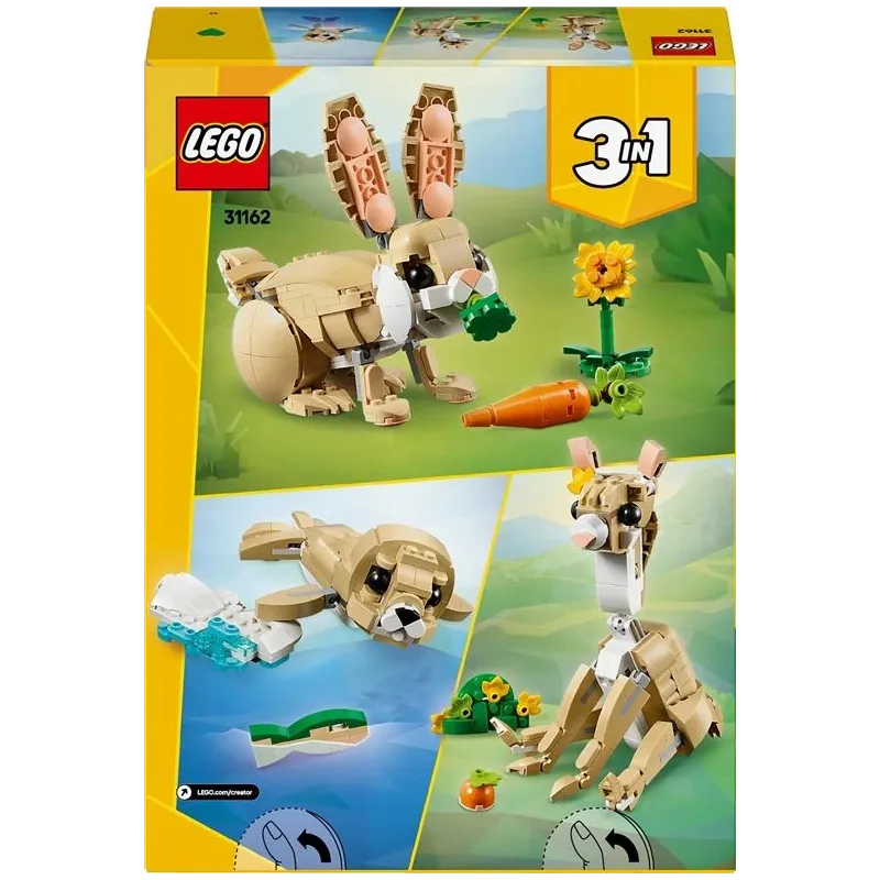 Konstruktorius LEGO Creator Cute Bunny 31162. 326 vnt.