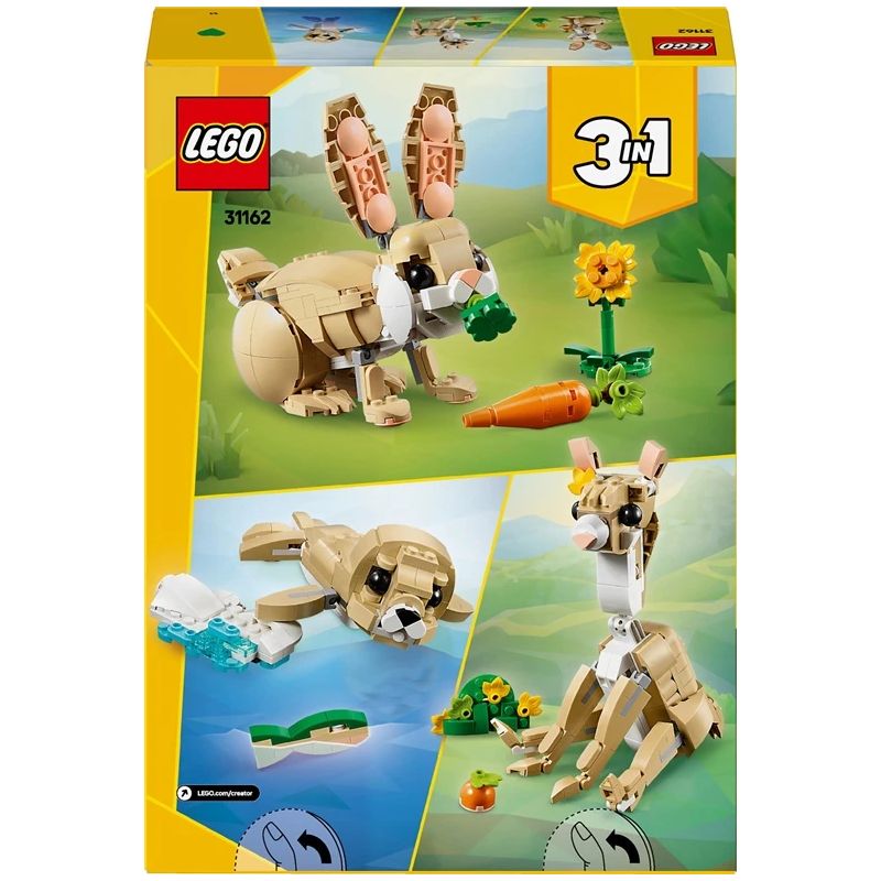 Toy constructor lego cute bunny 31162