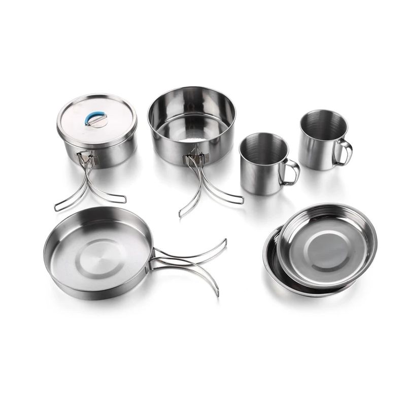 Katlu komplekts Outliner. nerūsējošais tērauds. pelēka