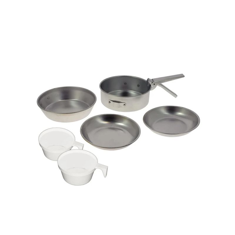 Tūristu ēdienu trauku komplekts Outliner. alumīnijs. 8 gab.