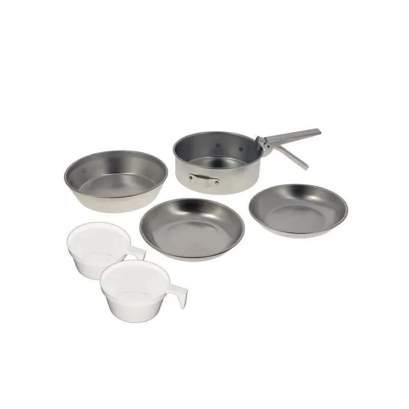 Tūristu ēdienu trauku komplekts Outliner. alumīnijs. 8 gab.