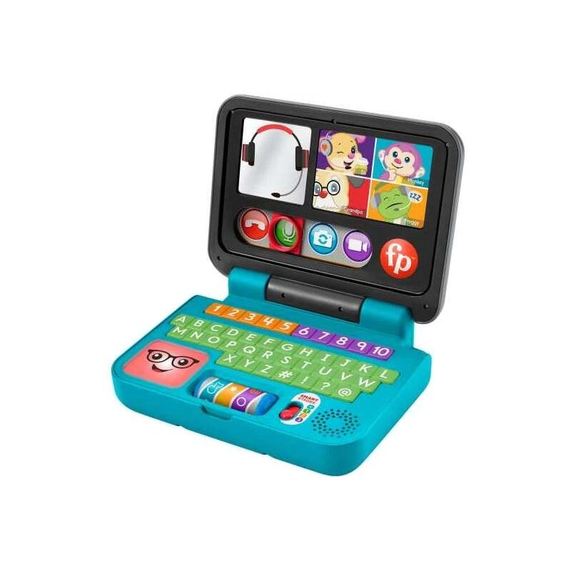 Rotaļu klēpjdators Mattel Fisher Price Funny Songs, LV, daudzkrāsaina