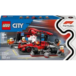LEGO City F1 Pit Stop & Pit Crew with Ferrari Car. 322 gab