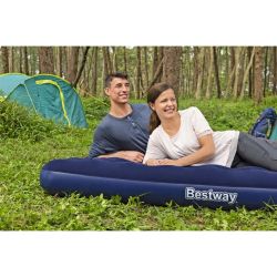 Надувной матрас Bestway Airbed 67003-6232, синий цв., 203 см x 152 см x 22 см