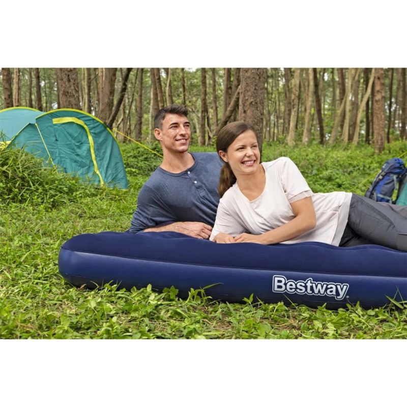 Надувной матрас Bestway Airbed 67003-6232, синий цв., 203 см x 152 см x 22 см