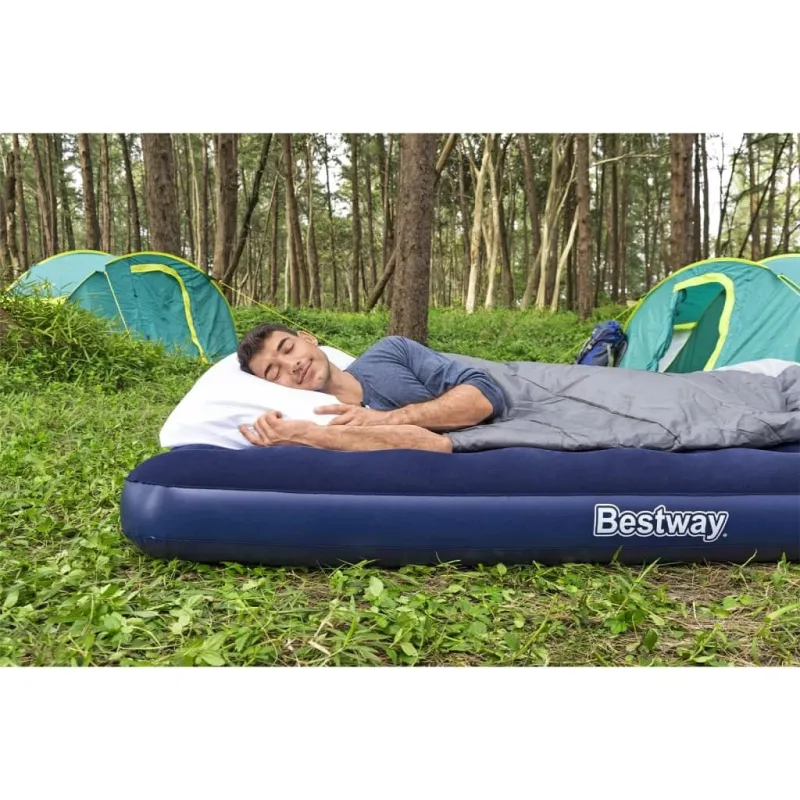 Pripučiamas čiužinys Bestway Airbed 67003-6232, mėlyna sp., 203 cm x 152 cm x 22 cm