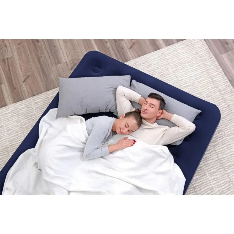 Pripučiamas čiužinys Bestway Airbed 67003-6232, mėlyna sp., 203 cm x 152 cm x 22 cm