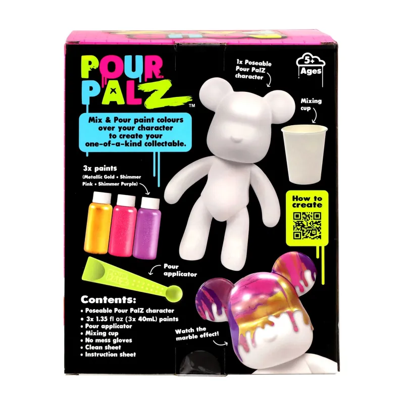 Pour Palz DIY Paint Bear-Golden Blush
