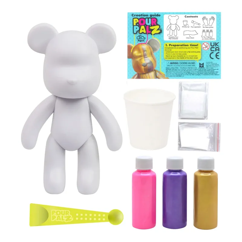 Pour Palz DIY Paint Bear-Golden Blush