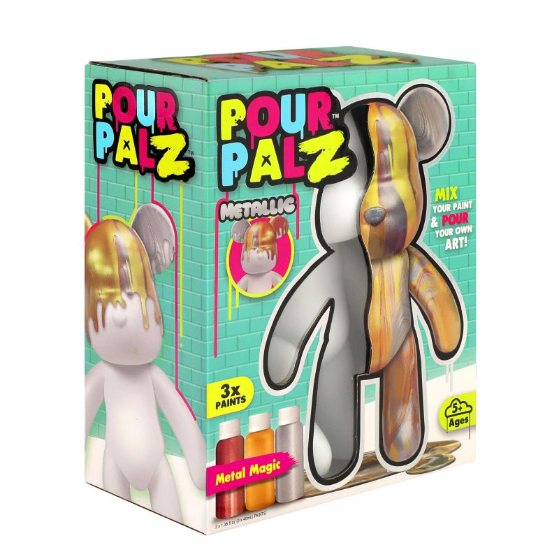 Pour Palz DIY krāsojamais lācis – Metāliskais mirdzums
