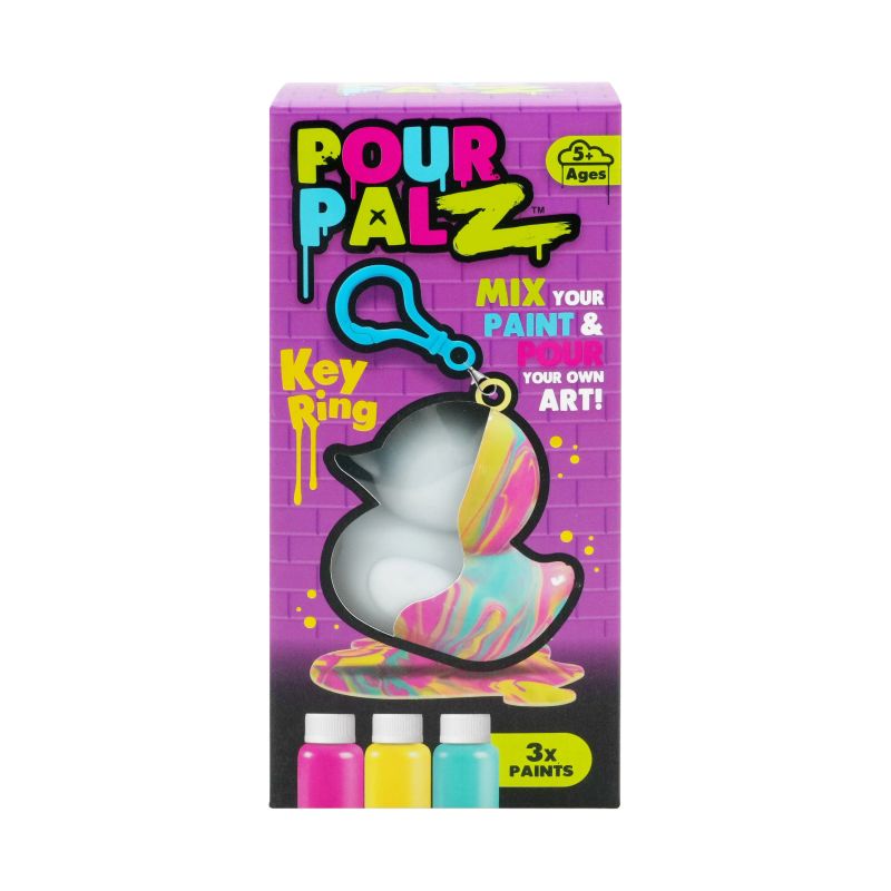 Pour Palz DIY Мини-раскрашиваемый утёнок с брелоком
