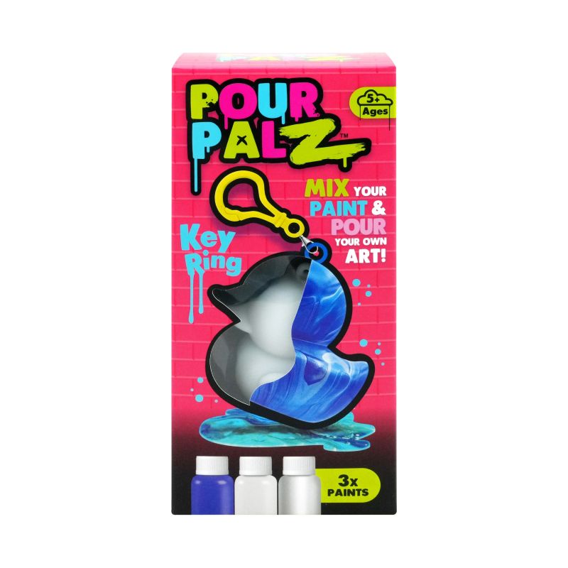 Pour Palz DIY Мини-раскрашиваемый утёнок с брелоком
