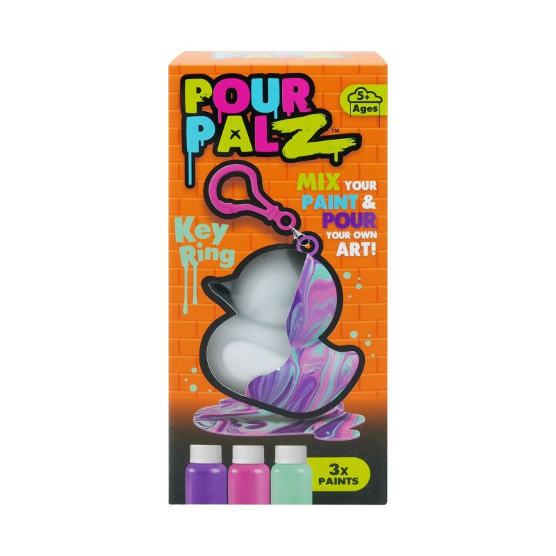 Pour Palz DIY Мини-раскрашиваемый утёнок с брелоком