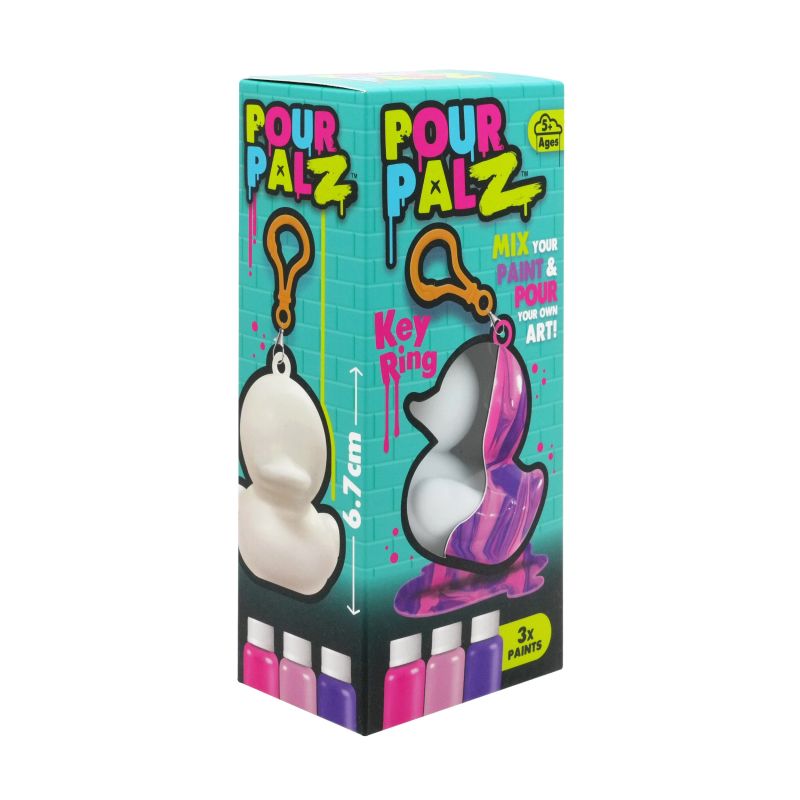 Pour Palz DIY Мини-раскрашиваемый утёнок с брелоком