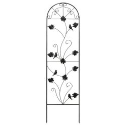 Dekoratīvs režģis metāla 43x162cm, melns