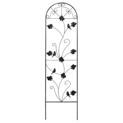 Dekoratīvs režģis metāla 43x162cm, melns