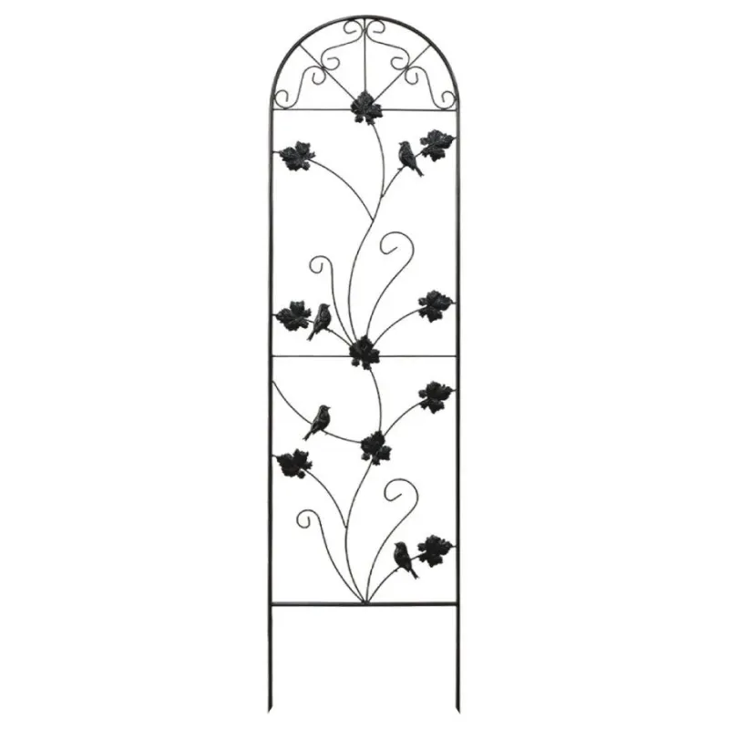 Dekoratīvs režģis metāla 43x162cm, melns