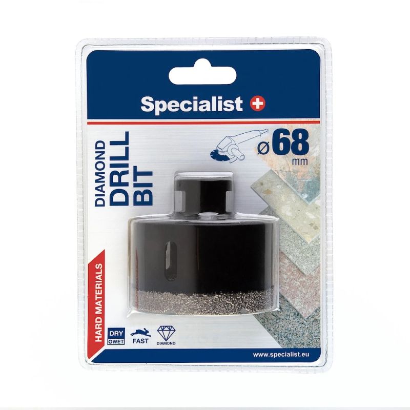 Алмазная коронка для сверления Specialist+, 6.9 см