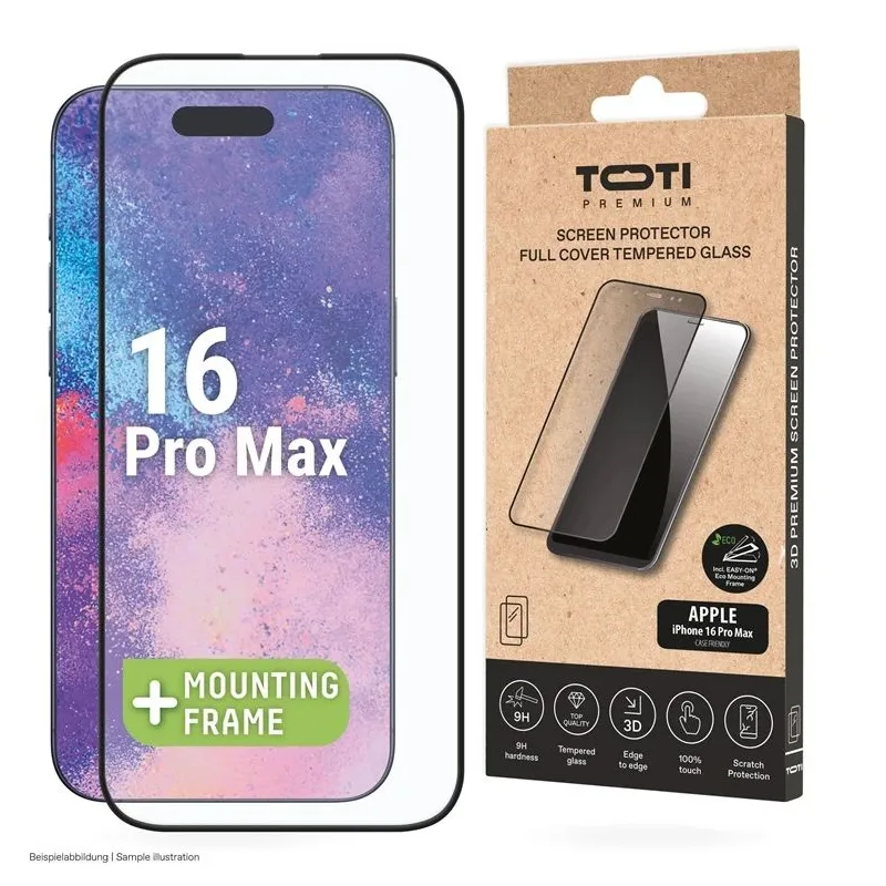 Ekrāna aizsargstikls Toti Premium iPhone 16 Pro Max. 9H