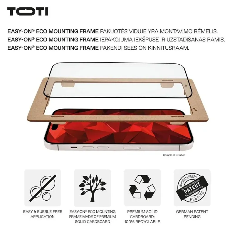Apsauginis stiklas Toti Premium iPhone 16 Pro Max