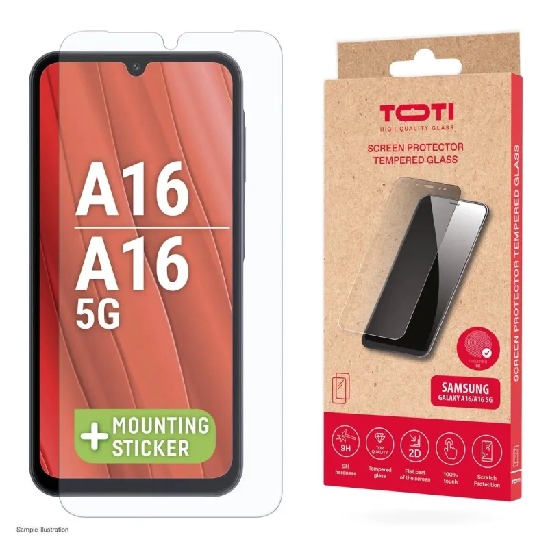 Telefono apsauginis stiklas Toti Galaxy A16-16 5G. 9H. 6.7