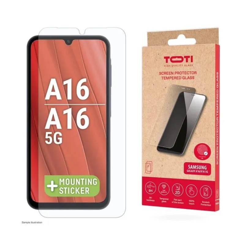 Telefono apsauginis stiklas Toti Galaxy A16-16 5G. 9H. 6.7