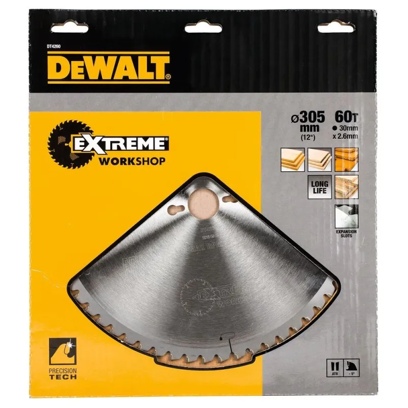 Circular saw blade DeWalt 305mmx30mm 60T