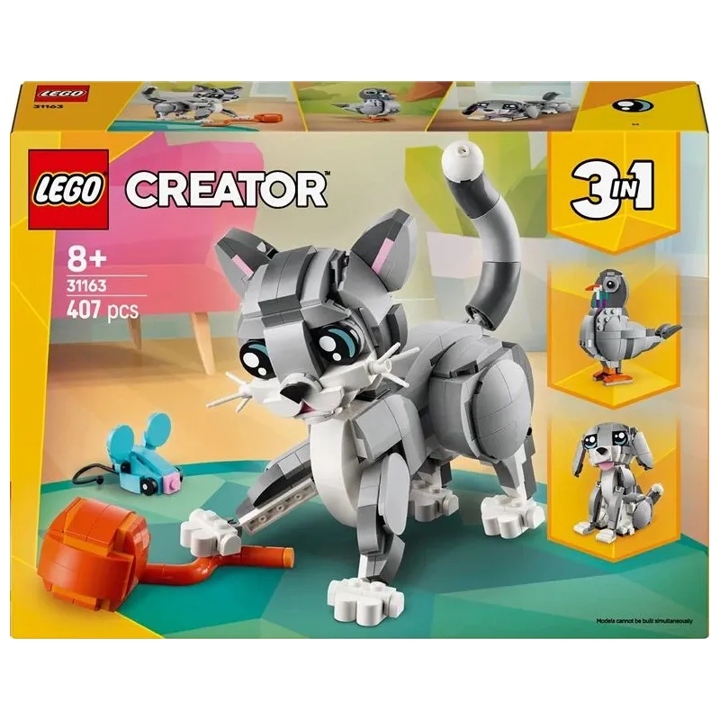 Konstruktors LEGO Creator Playful Cat 31163. 407 gab.