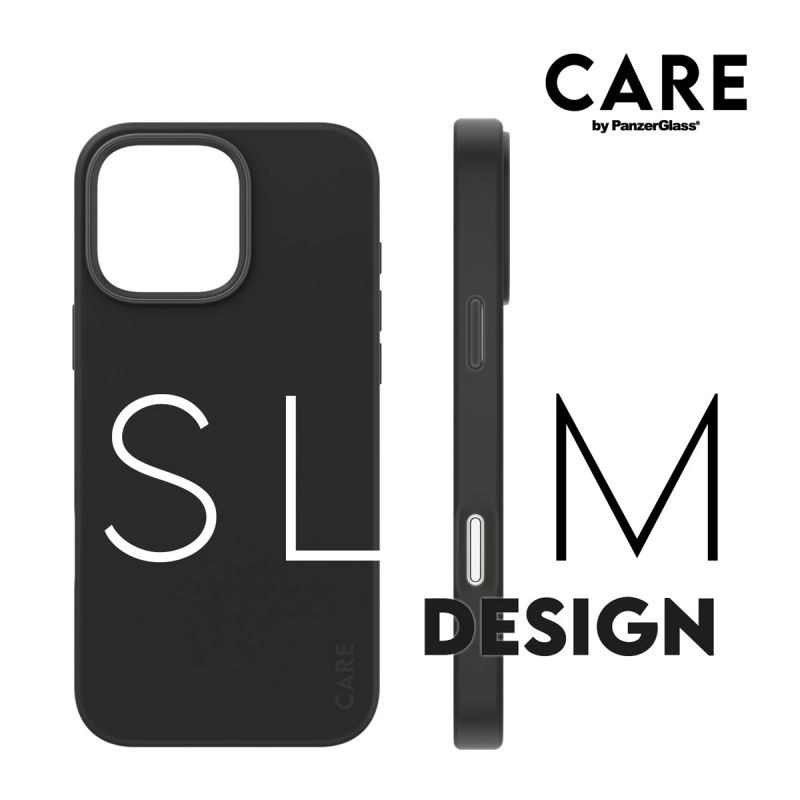 CARE Fashionable Case - Back cover - Apple - iPhone 16 Pro Max - Recycled plastic - Black - MagSafe