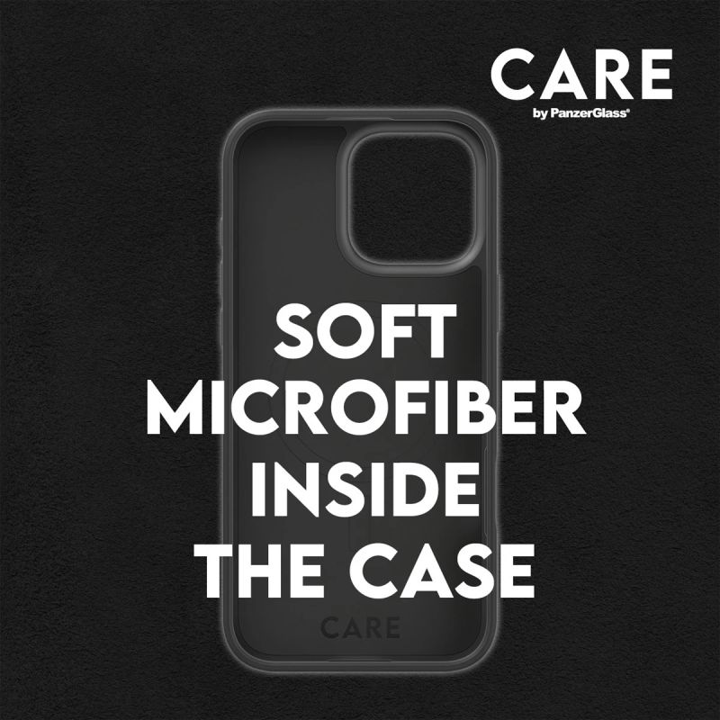 CARE Fashionable Case - Back cover - Apple - iPhone 16 Pro Max - Recycled plastic - Black - MagSafe
