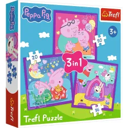 TREFL PEPPA PIG Pusle komplekt, 3 tk, Peppa Pig