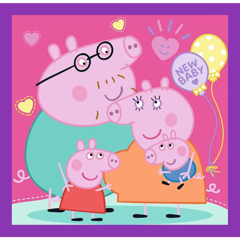 TREFL PEPPA PIG Pužļu komplekts 3in1