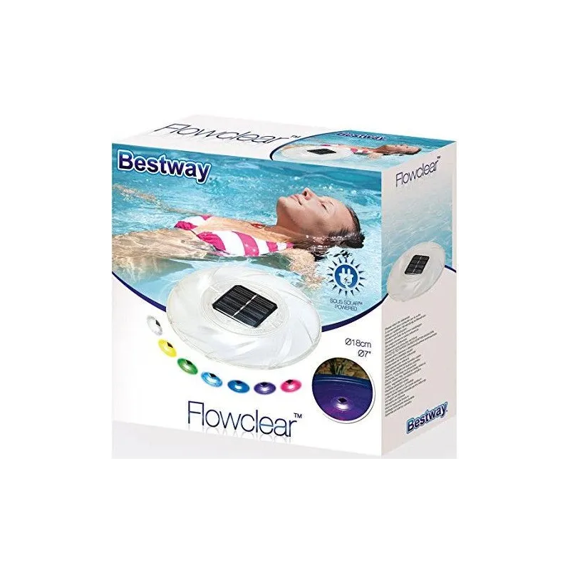 Lampa peldoša baseinam solar 58111