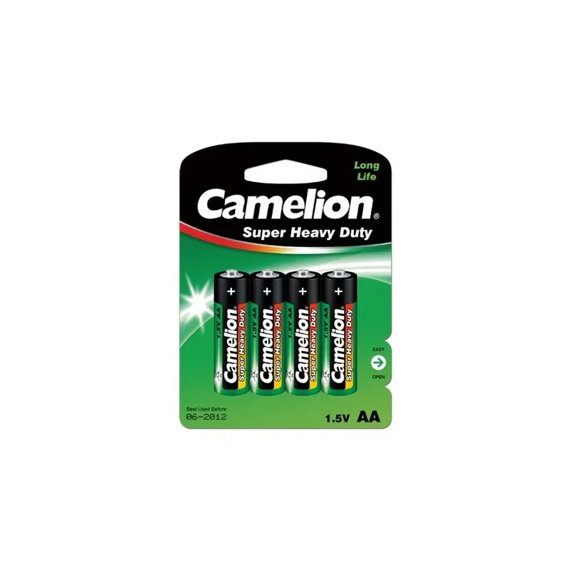 Šūnas, oglekļa cinks, AA, R06, B4, KAMELIONS, 4 gab.