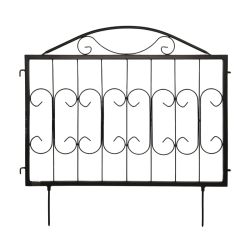 Dekoratīvs žogs 60x60cm, melns