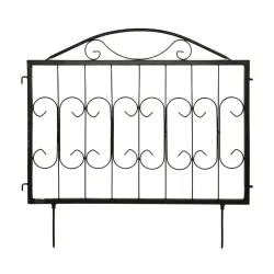 Dekoratīvs žogs 60x60cm, melns