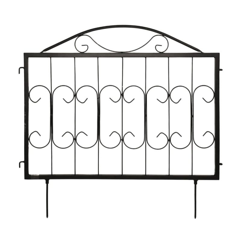 Dekoratīvs žogs 60x60cm, melns