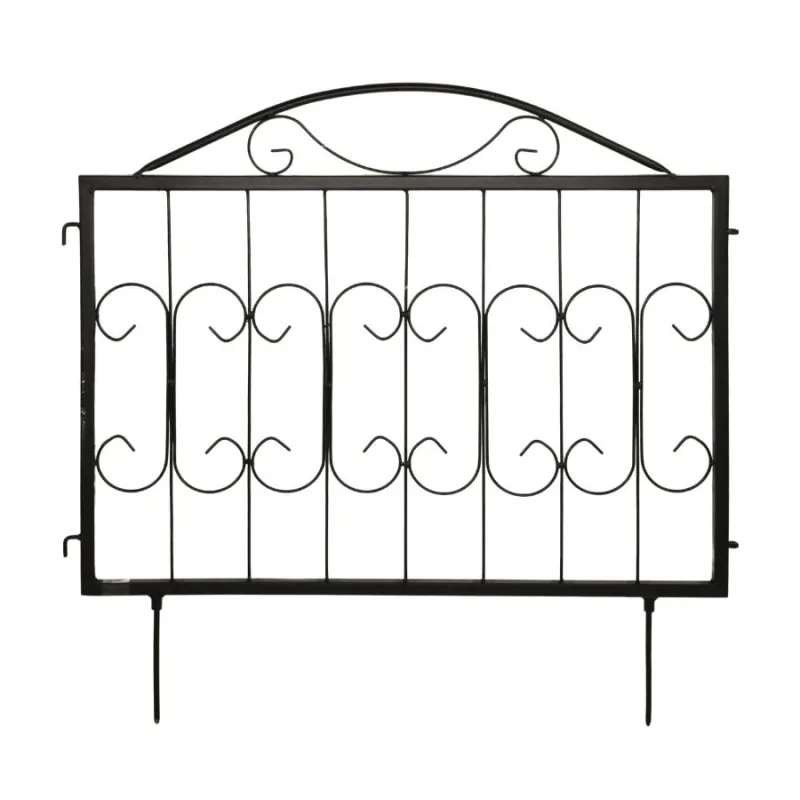 Dekoratīvs žogs 60x60cm, melns