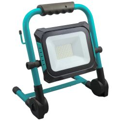 Prožektors uz zemā statīva 30W AC-DC akumulatora 20V, BESK, akum.nav kompl.