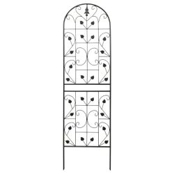 Dekoratīvs režģis metāla 50x180cm, melns
