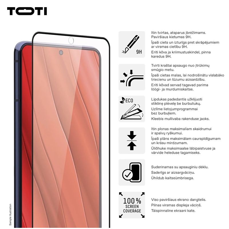 TEMPERED glass 2D screen protector for Samsung Galaxy S24-S25