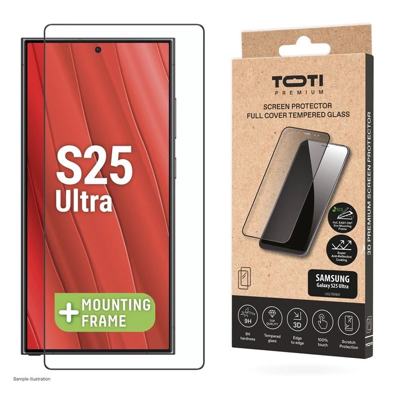 Tālruņa ekrāna aizsargstikls Toti Galaxy S25 Ultra. 9H. 6.9