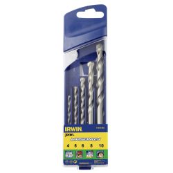 IRWIN WIERTŁO DO BETONU MASONRY KPL.7cz. 4, 5, 6, 7, 8, 10, 12 mm - Irwin Tools