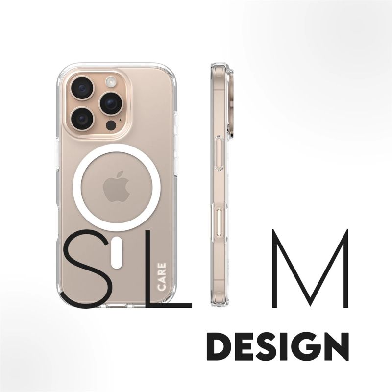 CARE Flagship Case - Back cover - Apple - iPhone 16 PRO - Recycled plastic - White - MagSafe