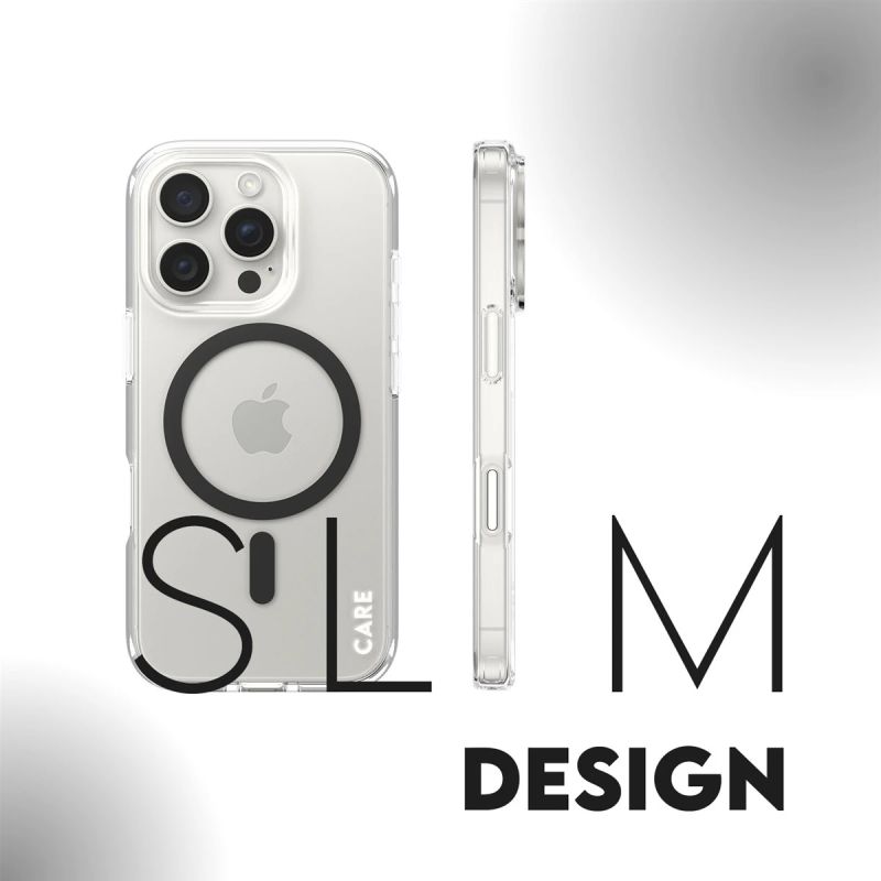 CARE Flagship Case - Back cover - Apple - iPhone 16 PRO - Recycled plastic - Black - MagSafe