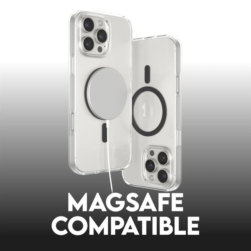 CARE Flagship case with Black MagSafe iPhone 16 Pro Max, Transparent