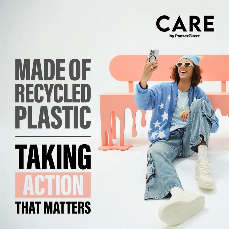 CARE Flagship case with Black MagSafe iPhone 16 Pro Max, Transparent