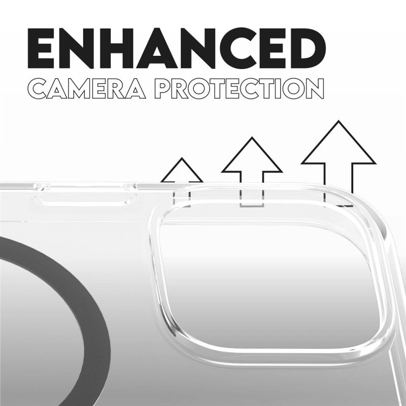 CARE Flagship case with Black MagSafe iPhone 16 Pro Max, Transparent